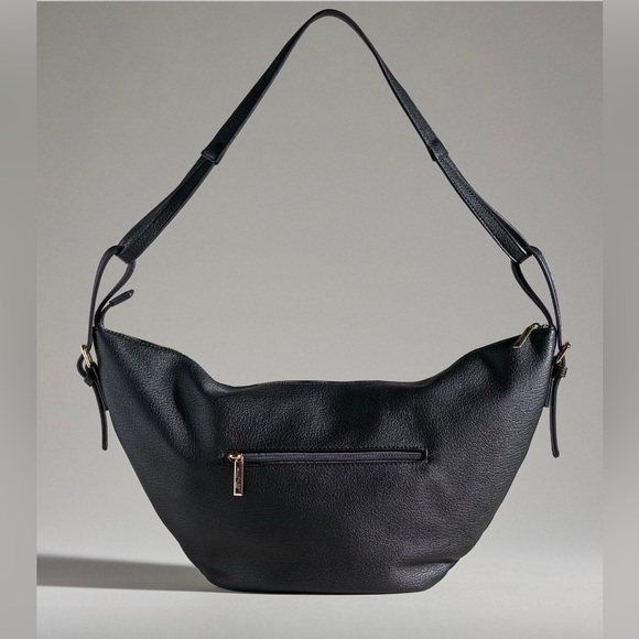 Anthropologie Mali + Lili Half Moon Sling Bag, Black, NWT - Picture 2 of 4